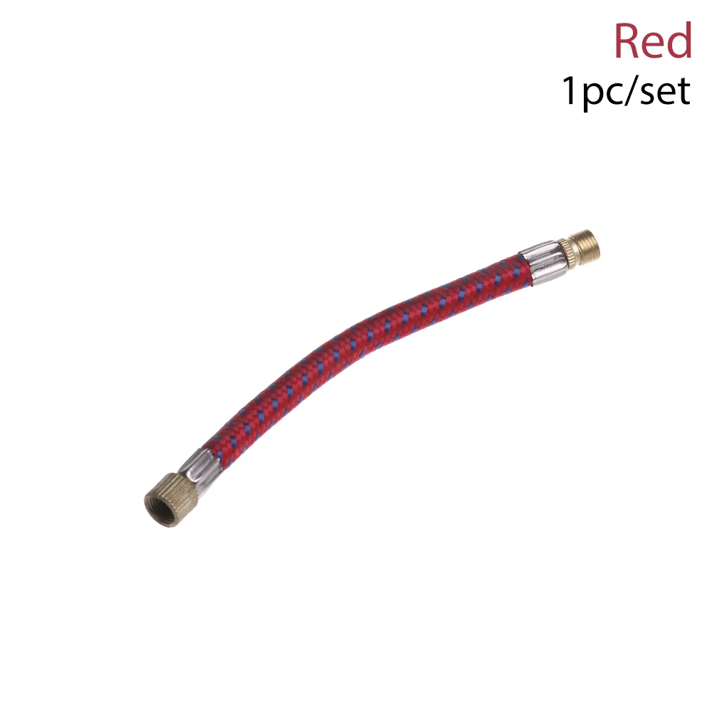 red 1 шт. велосипедный насос Удлинительный шланг Труба шнур портативный велосипед насосный сервис части больше Use150Psi Schrader A/V клапан - Цвет: red