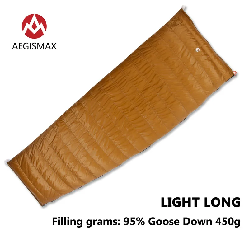 LIGHT LONG AEGISMAX, уличный светильник-конверт, серия 95%, белый гусиный пух, конверт, три сезона, для кемпинга, туризма, ультра-светильник, спальный мешок, 800FP - Цвет: LIGHT LONG