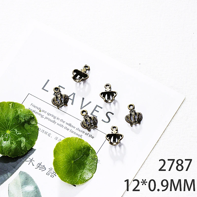 12*0 9 мм 20 шт Корона сплава кулон для Diy изготовления ювелирных изделий 2 вида