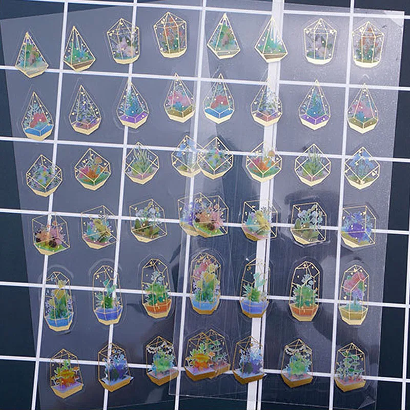 5 шт./лот высококачественный прозрачный материал в цветочек с использованием