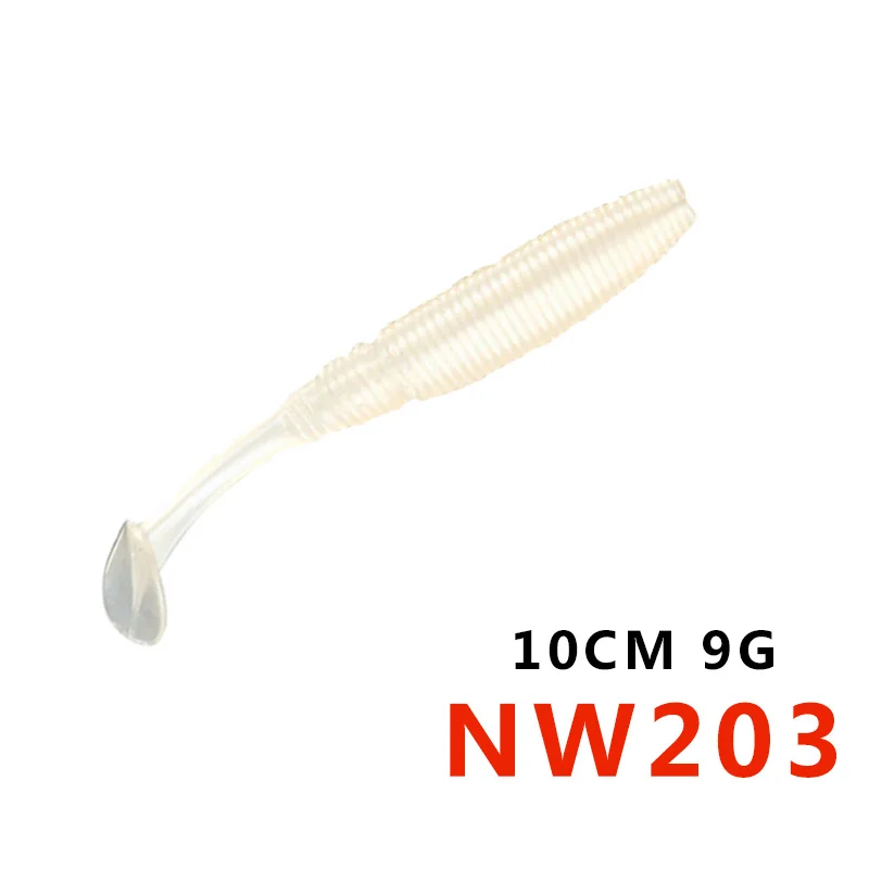 Noeby бренд SW5019S 8,5 см 10 см товар мягкие пластиковые приманки Искусственные lurefor для рыбалки от hunthouse - Цвет: 100mm9gNW203