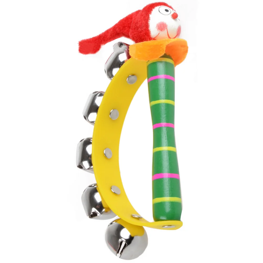 Детский Радужный музыкальный инструмент деревянный колокольчик погремушка