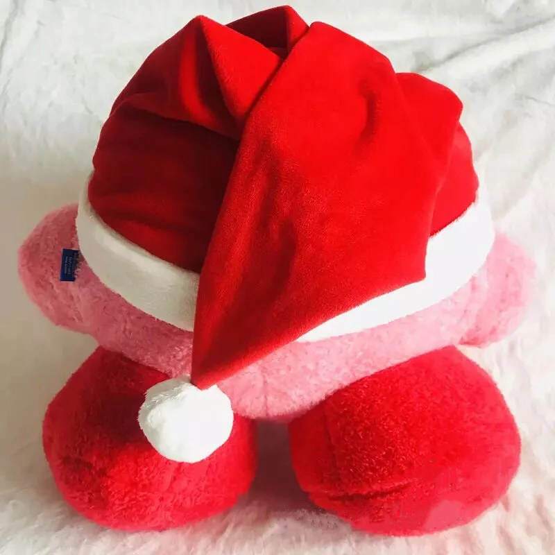 Веселая Рождественская эксклюзивная версия розовая Звезда Кирби Kawaii Плюшевые игрушки красная шляпа Кирби Мягкие плюшевые куклы игрушки для детей Подарки