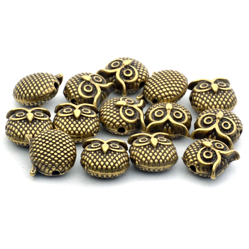 10 шт./лот мм бусины в виде живой Совы и птицы тибетский