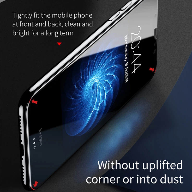 RZP 5D полное покрытие закаленное стекло для iPhone X защитная пленка экрана 10 передняя