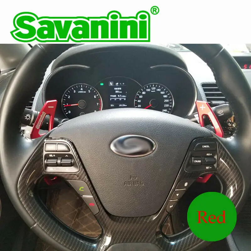 Savanini легированный дополнительный руль DSG Paddle Shifters расширение для Kia K3 Cerato 2013