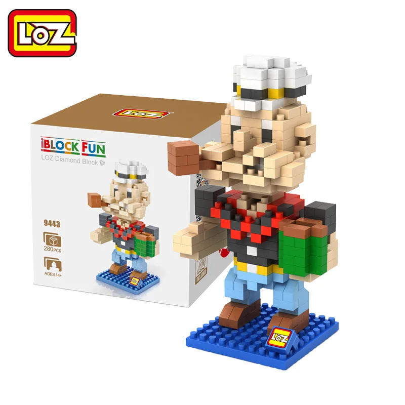 DIY мини строительные нано блоки enfants cadeaux modele jouet Educatif special marin homme bande dessinee role serie
