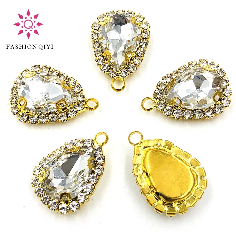 10 шт./упаковка, белые пуговицы в форме слезы, 10 х14 мм