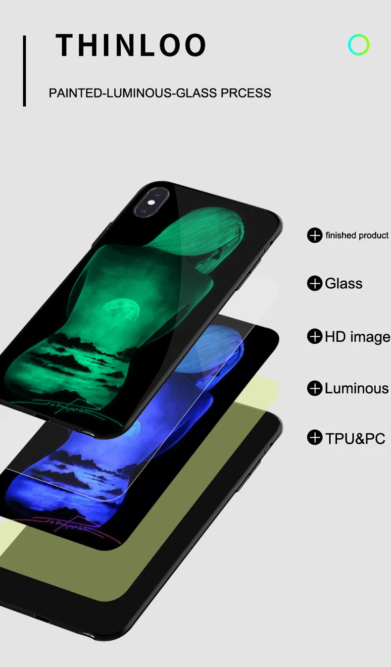 Светящийся стеклянный чехол с молнией для huawei Honor 10i View 20 V20, задняя крышка, чехол для huawei P Smart Plus
