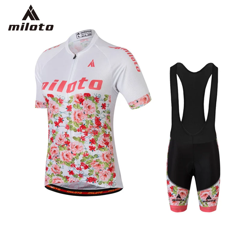 Miloto Велоспорт Джерси брюки наборы для женщин Женский велосипед Pro спортивная