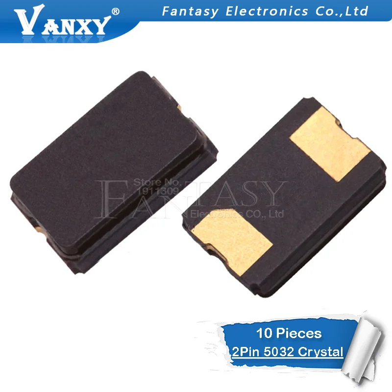 Кварцевый резонатор smd 10 шт. 8 МГц 11 0592 12 13 56 16 000 20 24 2Pin 5032 | Электронные компоненты и