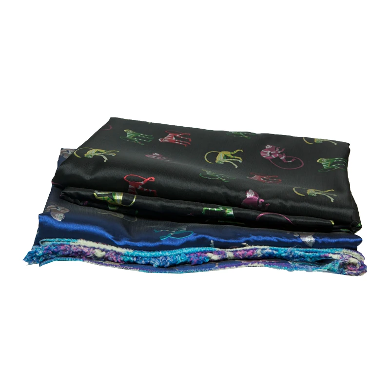 

New fashion fabric double color jacquard fabric, autumn, close, medium and thick, cute monkey clothing