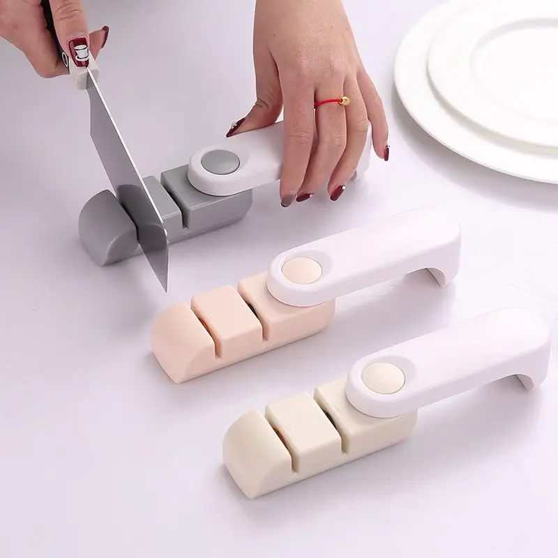 Multi-function Household Thickness Dual-slot Dual-use Rotary Quick Hone Stone Sharpener Folding Kitchen Supplies | Дом и сад