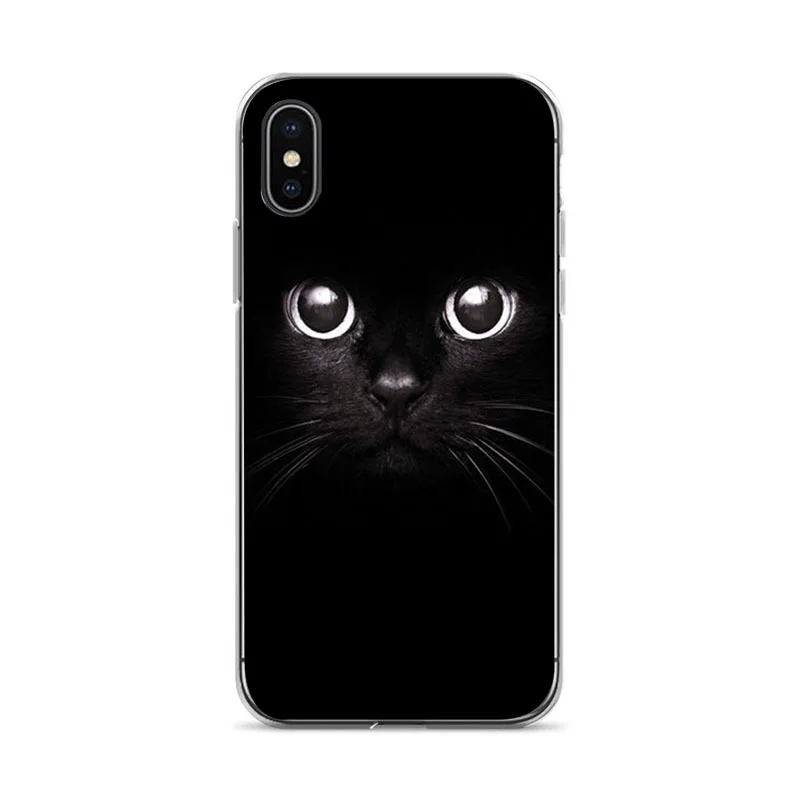 Чехол для iphone X 8 Plus 7 6 S 5s SE Cool Tiger Cat Dog мультфильм окрашенный силиконовый чехол