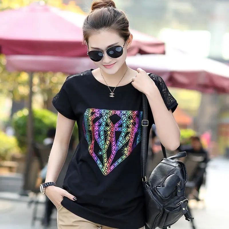 Женская летняя хлопковая футболка с коротким рукавом летучая мышь|t-shirt basic|basic