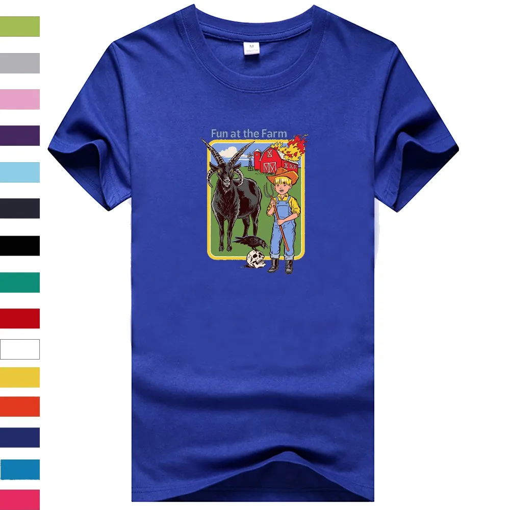 Summon демоны футболка весело на ферме Прохладный Топ Многоцветный Забавные