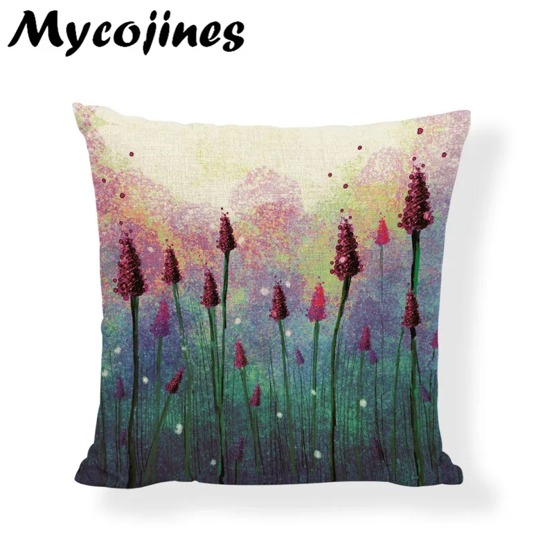 Чехол на подушку с лавандовой накидкой 17 дюймов для сада и гостиной|decorative throw pillows