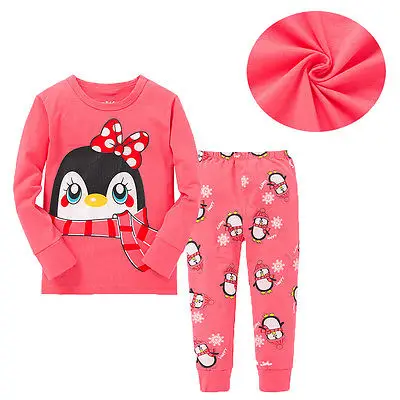 Модные хлопковые пижамы для маленьких девочек ночная рубашка малышей детская