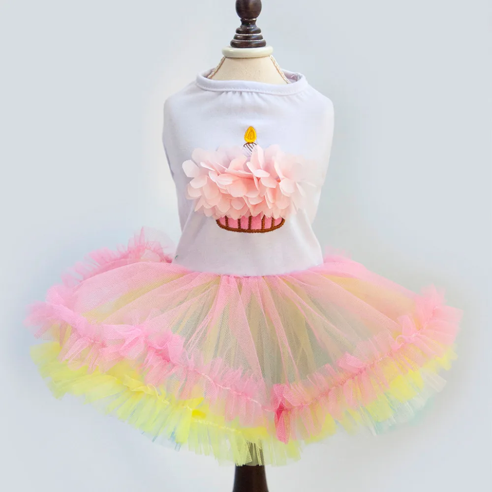Новое поступление платье конфетного цвета с изображением торта для принцессы