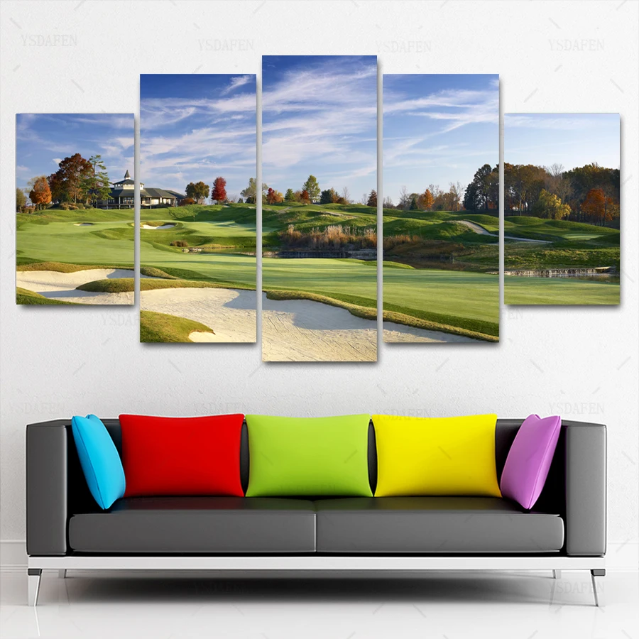 

HD print olieverf Film modulaire foto Scenery poster kind room decor woondecoratie 5 stks canvas art z456