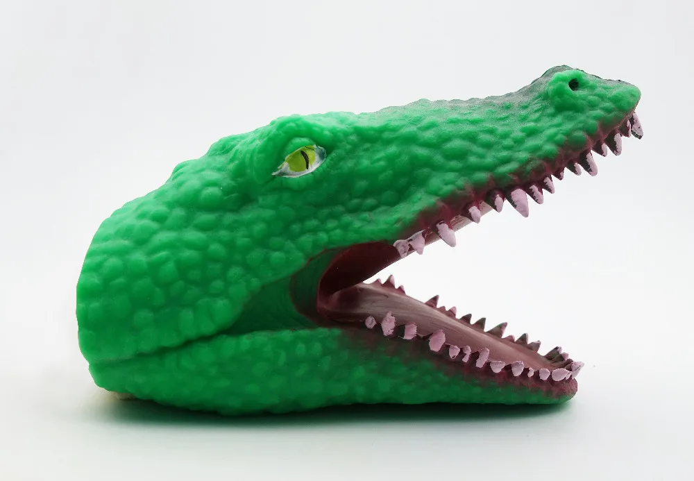 Акула динозавр тираннозавр рекс крокодил руку кукольные перчатки мягкий винил