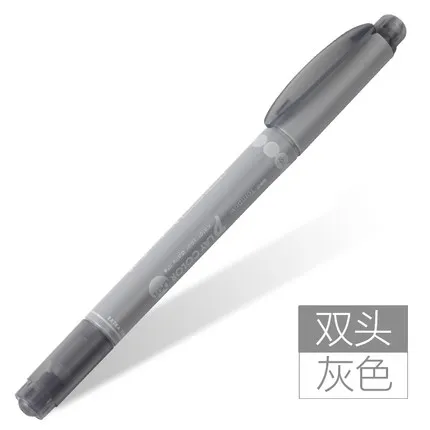 JIANWU Japan TOMBOW, 1 шт., креативная волновая точка, цвета, двойные головки, хайлайтеры, play color dot, маркер, ручка для воды, kawaii - Цвет: grey