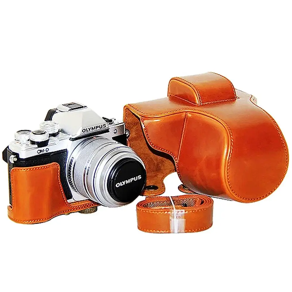 Задняя крышка для Olympus OMD EM10 III из искусственной кожи Mark MK3 с объективом 14 42 II