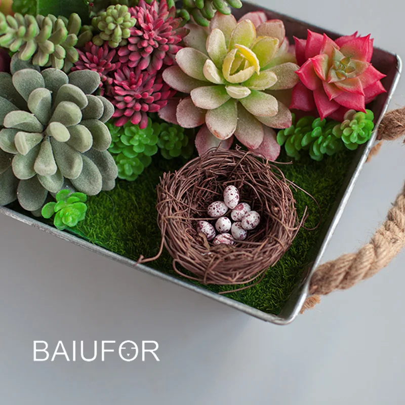 ZAKKA мини искусственное коричневое гнездо имитационное Яйцо модели детский