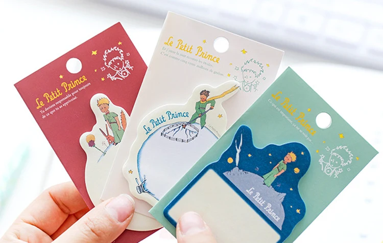 3 шт./партия креативные Le Petit Prince Липкие заметки милый мультфильм бумага блокнот наклейка школьные офисные канцелярские принадлежности