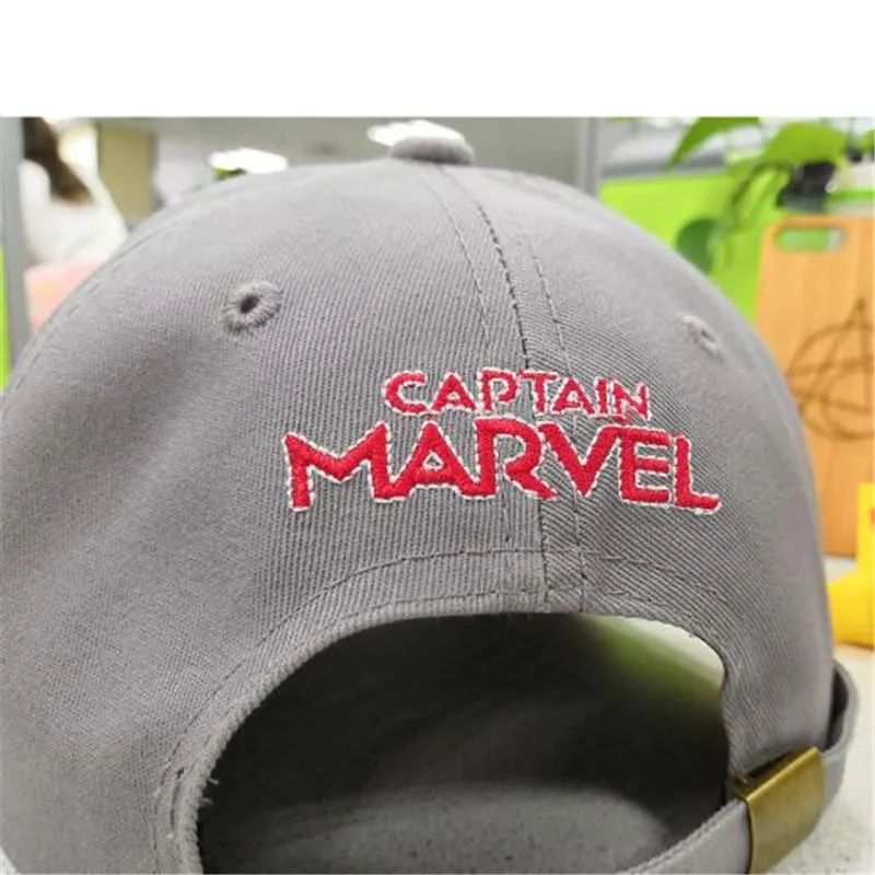 Горячая продажа Moviel унисекс Марвел Капитан Carol Danvers шляпы кепки регулируемые хип