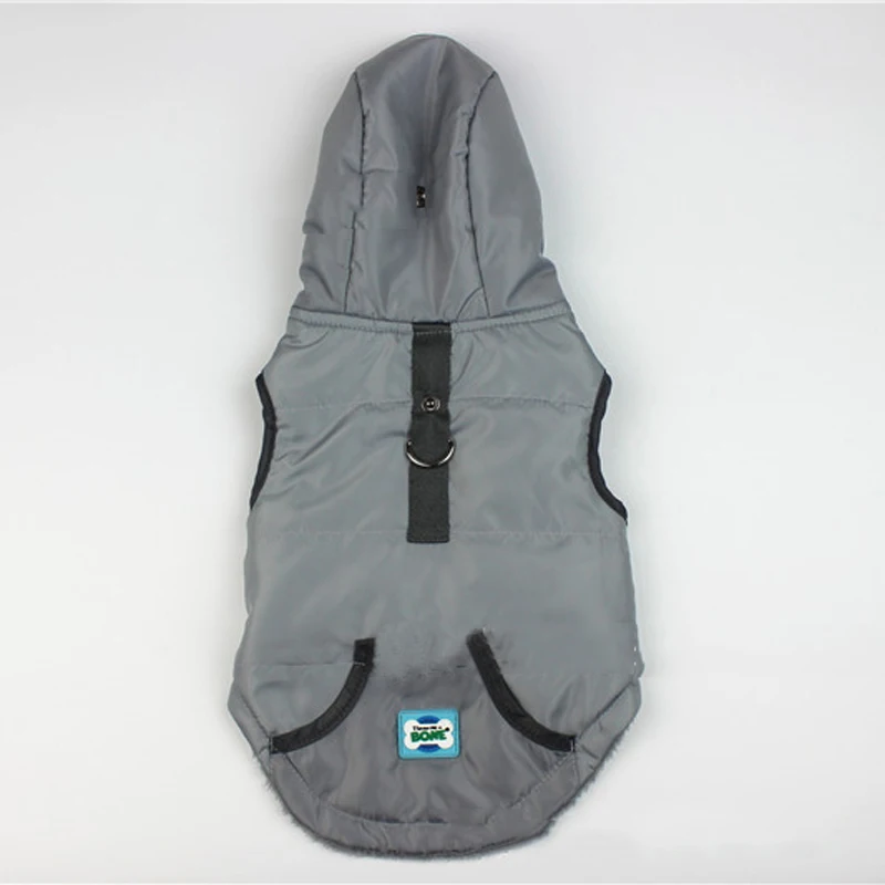 Newly Design Pull Ring Pet Dog Jacket Winter Windproof Warm Puppy Hoodies Outdoor Waterproof Clothes for Small Dogs Bulldog 20E | Дом и сад