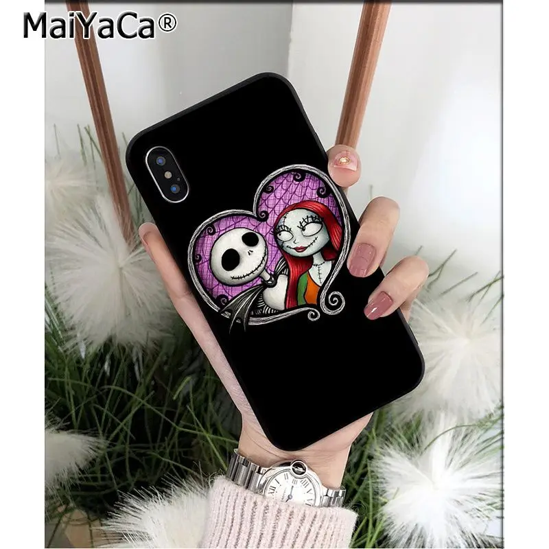 A2 MaiYaCa Кошмар перед Рождеством Джек Скеллингтон чехол для телефона для Apple iPhone 8 7 6 6S Plus X XS MAX 5 5S SE XR чехол - Цвет: A2