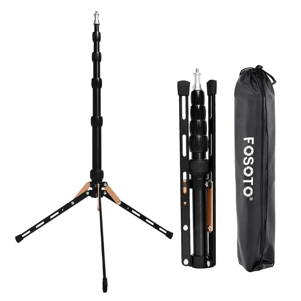 FOSOTO-trípode de luz Led FT-140, soporte portátil para cámara, teléfono, iluminación fotográfica, Flash, paraguas, Reflector, estudio fotográfico