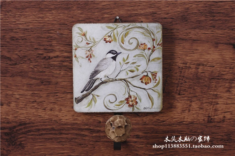 Креативные деревянные декоративные настенные крючки в стиле ретро|store hangers|store