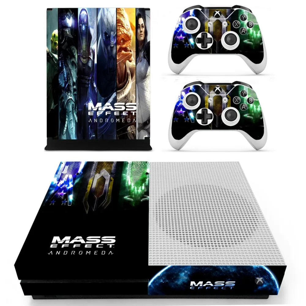 Mass Effect Андромеда кожи Стикеры наклейка для Xbox One S консоли и контроллеры тонкий s