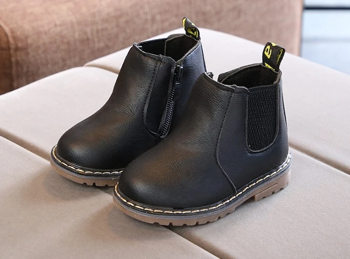 2019 autumn and winter new children's shoes retro boots boys non-slip boots England boots girls single boots baby shoes