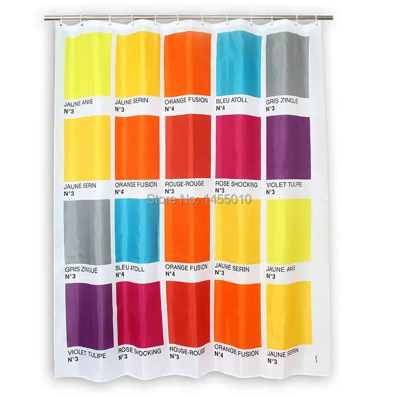 Счастливое дерево ткань полиэстер PANTONE водонепроницаемый занавеска для душа