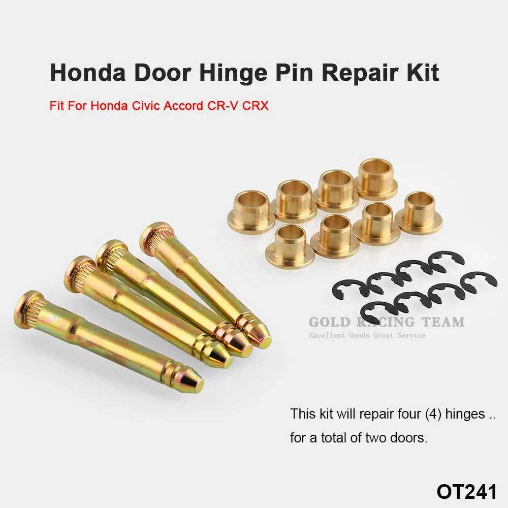 Оцинкованная Сталь дверной шарнир и втулки Ремонтный комплект для Honda Civic Accord CR V