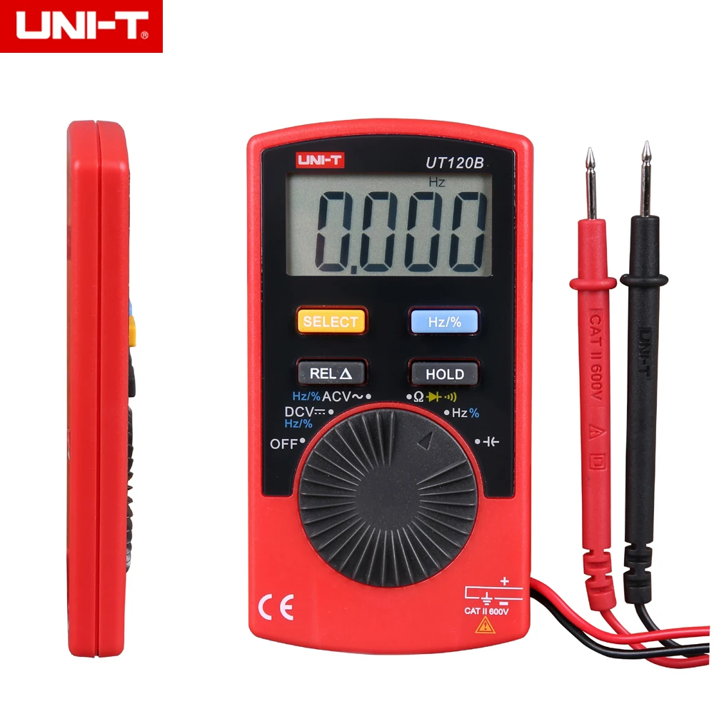 

UNI-T UT120B LCD цифровой карманный вольтметр тестер переменного тока мультиметр