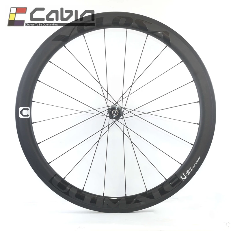 Velosa Ultimate 50 Асимметричный мм полный углеродный велосипедный комплект колес 700C