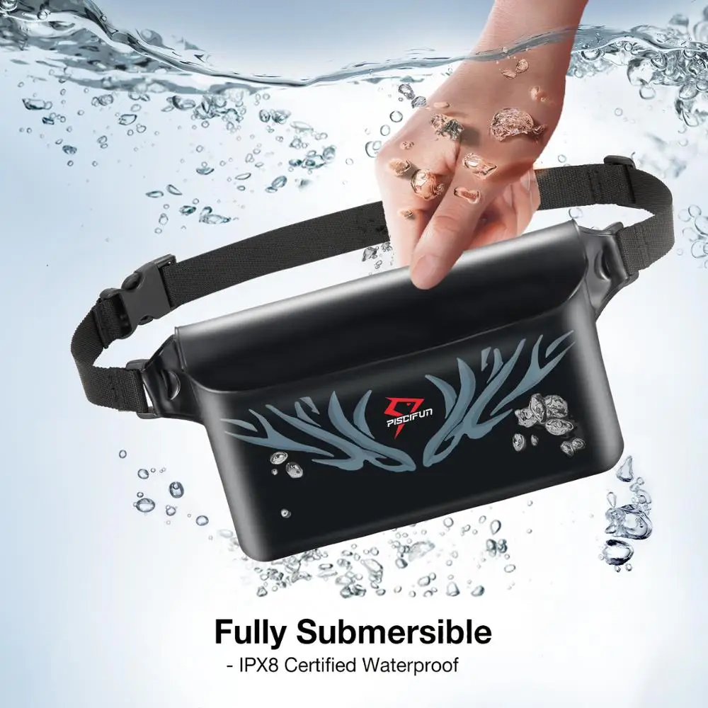 Водонепроницаемая поясная сумка Piscifun для рыбалки каякинга дайвинга рафтинга
