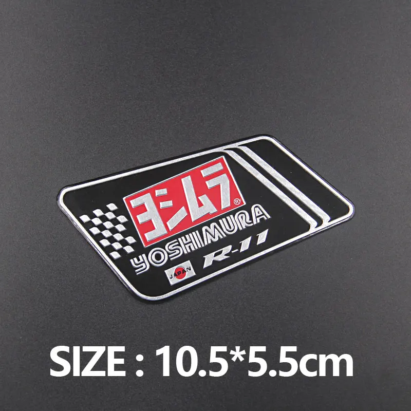 Yoshimura 3 2 шт. FASP алюминиевая мотоциклетная выхлопная наклейка на трубы наклейка Скорпион для Arrow Yoshimura наклейка s SC AR Leovince - Цвет: Yoshimura 3