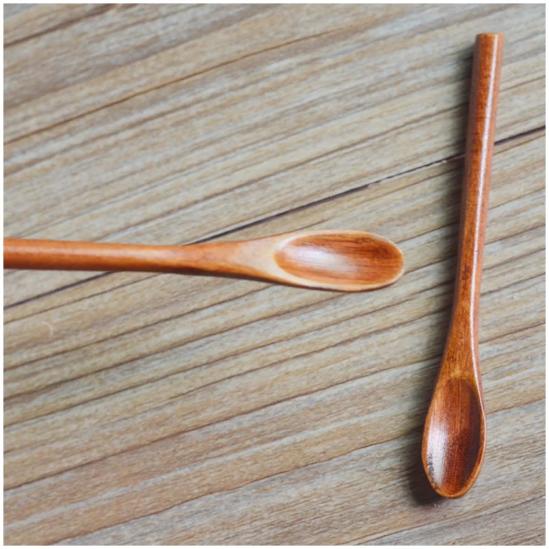 Деревянная ложка для специй 9*1 2 см мини супер миниатюрные маленькие деревянные
