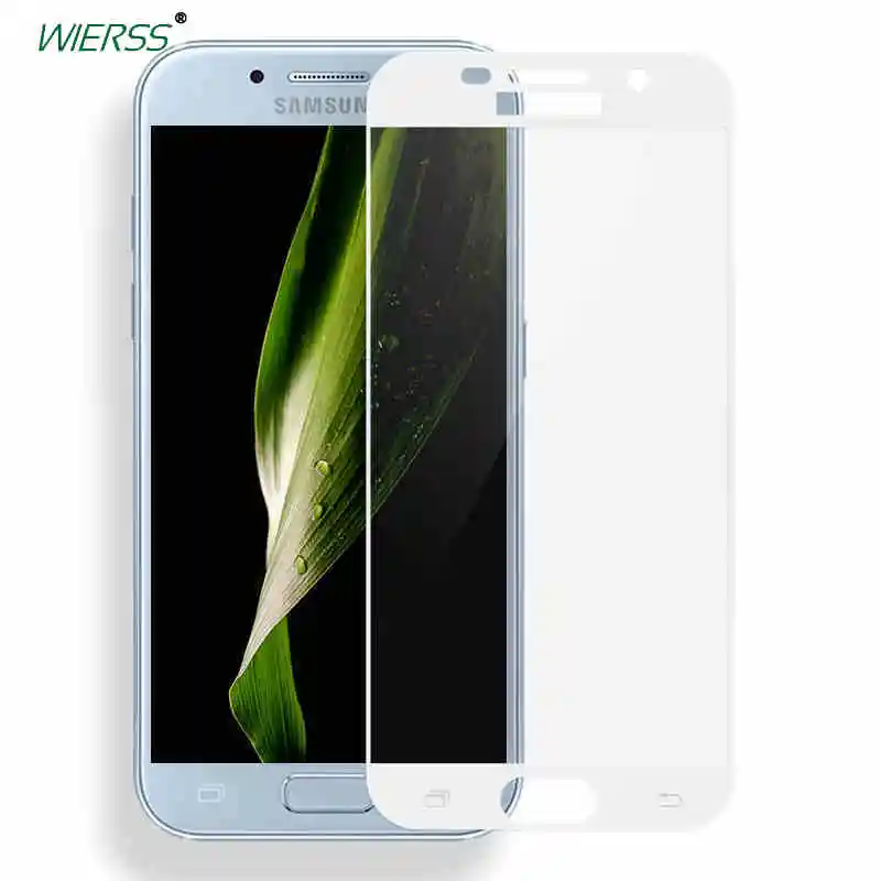 Защитное стекло для Samsung Galaxy A7 A5 A3 2017 Duos A320F A520F A720F 9H 2.5D полное покрытие закаленное |