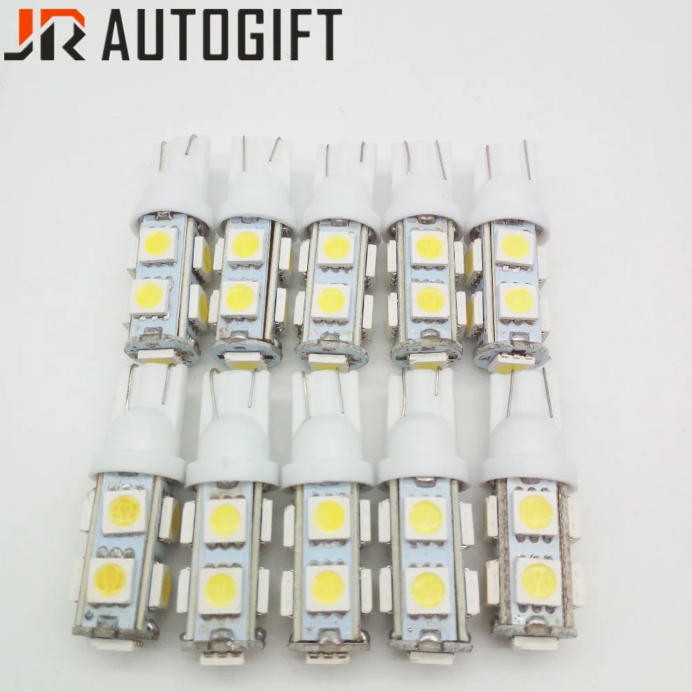 car -styling 10pcs/lot Hot sale T10 9 SMD 5050 W5W 194 168 LED Car Auto Clearance Lights Lamps Interior Lighting DC 12V/24V | Автомобили и