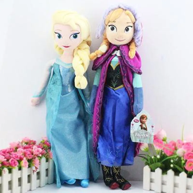 Дисней Холодное сердце 40-50 см Снежная королева Эльза Принцесса Мягкая кукла принцесса Анна Эльза куклы игрушки мягкие плюшевые детские игрушки Рождественский подарок