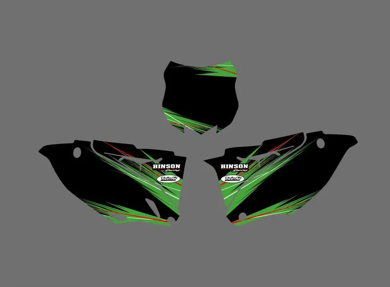 Новый стиль 0440 команда графика и фоны наклейки Наборы для Kawasaki KX250F KXF250 2013 2014 KXF 250 KX