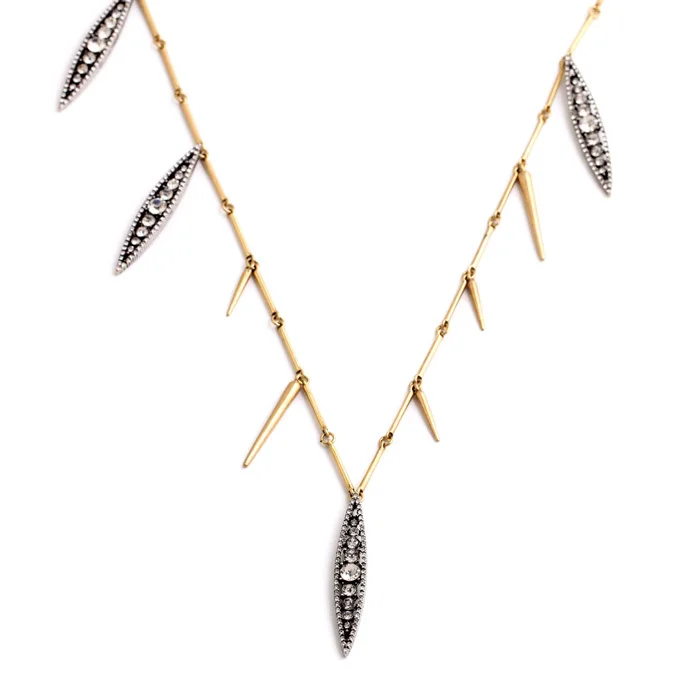 Модная Длинная цепочка для женщин подвески с геометрическими кристаллами и