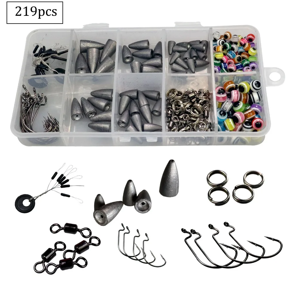 Коробка для рыболовных снастей Texas Rig 64 шт. 219 | Спорт и развлечения