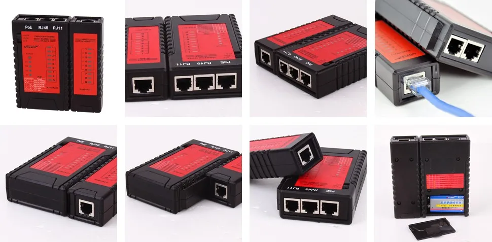 Высокое качество NOYAFA NF-468PT POE тест er проверить RJ11 RJ45 кабель обнаружения PoE определить 802,3 at/af стандартный тест POE
